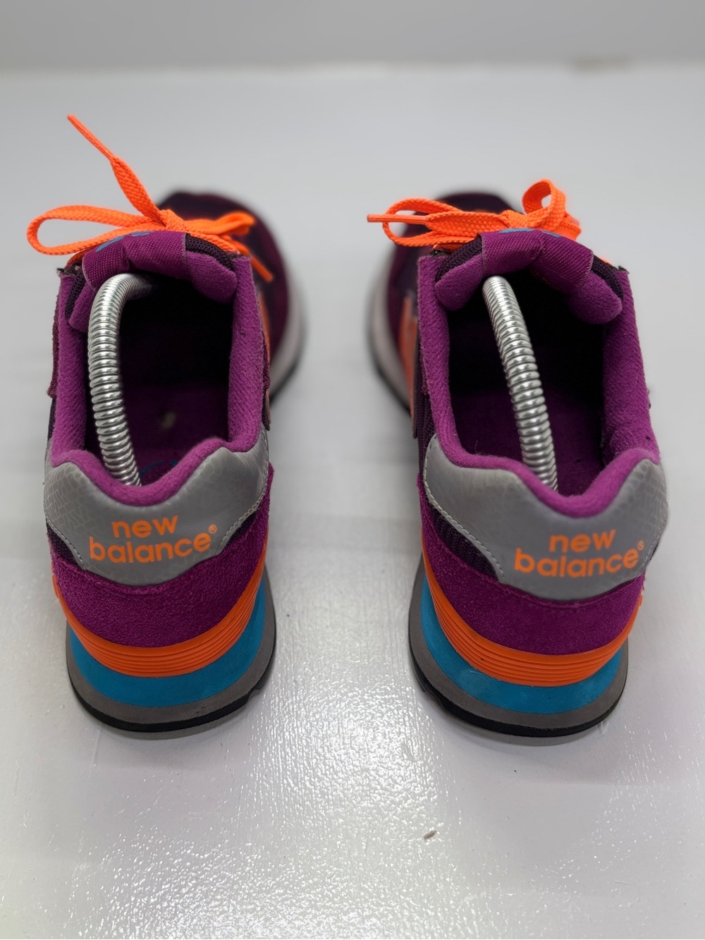New Balance 515 Purple Orange Sneakers Women's Size 8.5 Retro Casual Running Sho - Picture 11 of 14